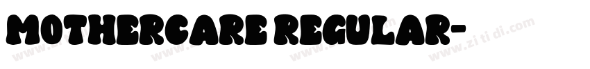 mothercare regular字体转换